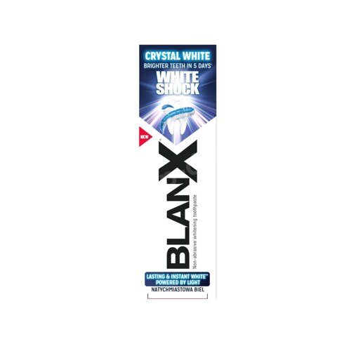 BLANX White Shock Instant White (Natychmiastowa Biel) - Pasta intensywnie wybielająca zęby 75ml